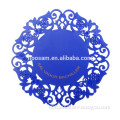 Soft Rubber Coaster, Anti-heat Mat, Flower Shape, Customized Logos Welcomed